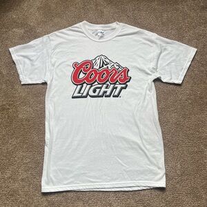 VTG 00s / Y2K Coors Light White Logo Tee